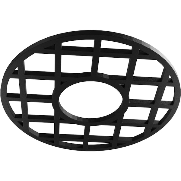 O'Neal Architectural Grade PVC Pierced Ceiling Medallion, Black, 18OD X 6 1/2ID X 1/2P